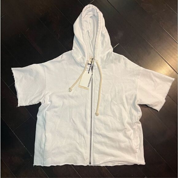 New Electric & Rose Costa Hoodie in French-terry Cloud - Picture 4 of 9